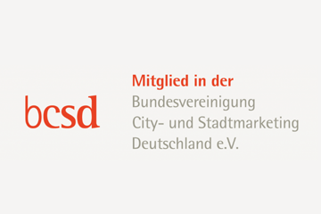mediaBEAM ist Fördermitglied in der Bundesvereinigung City- und Stadtmarketing Deutschland e.V. (bcsd e.v.)